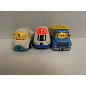 VTech Go! Go! Smart Wheels Dump Truck Airplane Race Car Lights & Sound Works